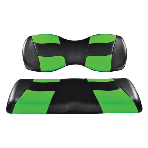 Image of the RIPTIDE Black Lime Cooler Green Two Tone Seat Covers accessory.