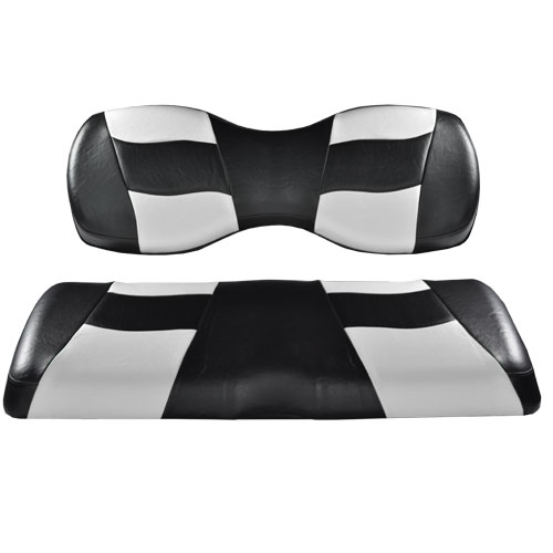 Image of the Riptide Black White Two Tone Seat Covers accessory.
