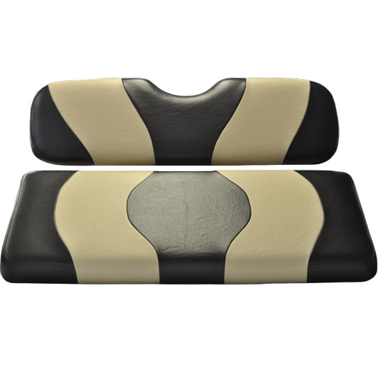 Image of the WAVE Black Tan Two Tone Seat Covers accessory.