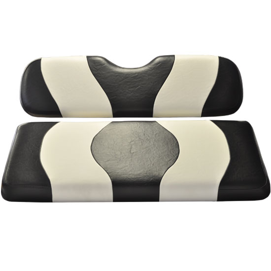 Image of the WAVE Black White Two Tone Seat Covers accessory.