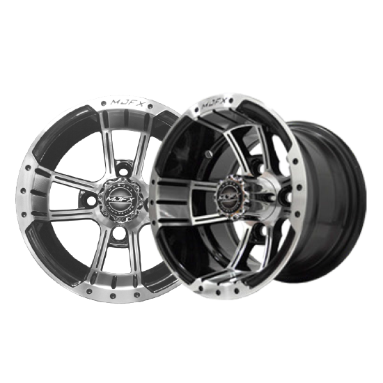 Image of the Apex 10 x 7 Machined Black Wheel accessory.