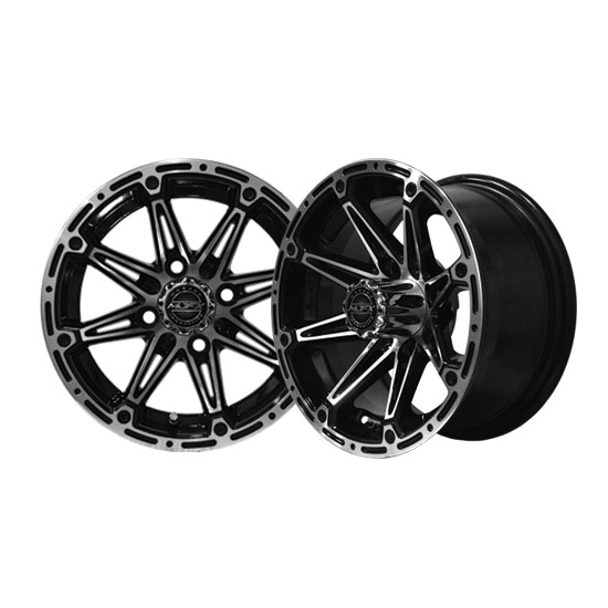 Image of the Element 12 x 6 Machined Black Wheel accessory.