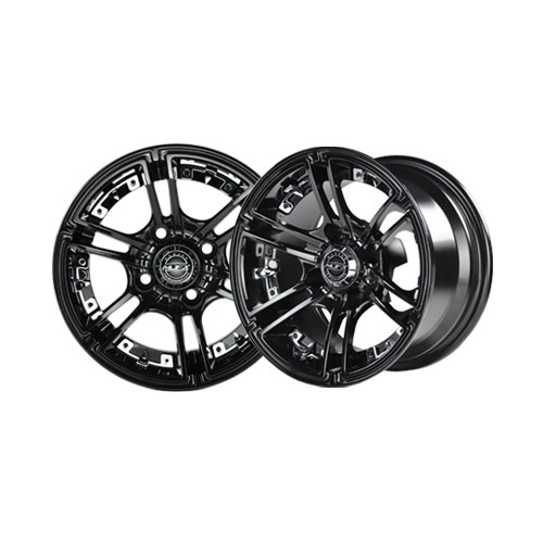 Image of the Mirage 10 x 7 Black Wheel with Center Cap accessory.